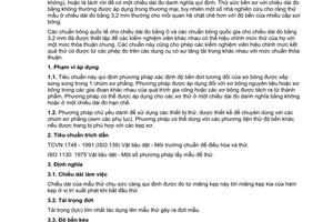 Tiêu chuẩn Việt Nam TCVN 6034:1995 (ISO 3060 : 1974) về Xơ bông - Xác định độ bền đứt tương đối của các chùm xơ phẳng