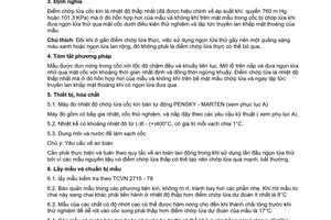 Tiêu chuẩn Việt Nam TCVN 2693:1995 về Sản phẩm dầu mỏ - Phương pháp xác định điểm chớp lửa cốc kín