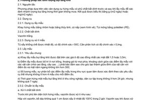 Tiêu chuẩn Việt Nam TCVN 5498:1995 về chất lượng không khí - phương pháp khối lượng xác định bụi lắng