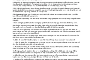 Tiêu chuẩn Việt Nam TCVN 5524:1995 về chất lượng nước - yêu cầu chung về bảo vệ nước mặt khỏi bị nhiễm bẩn