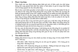 Tiêu chuẩn Việt Nam TCVN 5973:1995 (ISO 9359 : 1989) về chất lượng không khí - phương pháp lấy mẫu phân tầng để đánh giá chất lượng không khí xung quanh