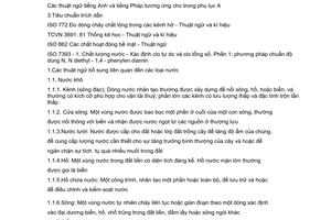 Tiêu chuẩn Việt Nam TCVN 5981:1995 (ISO 6107-2: 1989) về chất lượng nước - thuật ngữ  - phần 2