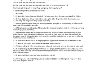 Tiêu chuẩn Việt Nam TCVN 5980:1995 (ISO 6107-1: 1980) về chất lượng nước - thuật ngữ - phần 1