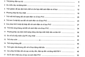 Tiêu chuẩn Việt Nam TCVN 5936:1995 (IEC 540 : 1982) về cáp và dây dẫn điện - Phương pháp thử cách điện và vỏ bọc (Hợp chất dẻo và nhựa chịu nhiệt)