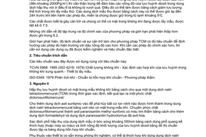 Tiêu chuẩn Việt Nam TCVN 5971:1995 (ISO 6767 : 1990) về không khí xung quanh - xác định nồng độ khối lượng của lưu huỳnh dioxit - phương pháp tetracloromercurat (TCM)/pararo sanilin