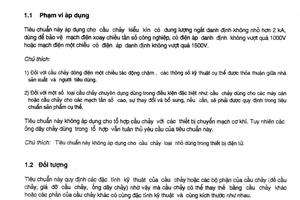 Tiêu chuẩn Việt Nam TCVN 5926:1995 về Cầu chảy hạ áp - Yêu cầu chung