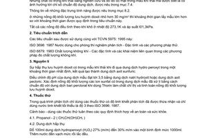 Tiêu chuẩn Việt Nam TCVN 5975:1995 về sự phát thải nguồn tĩnh - xác định nồng độ khối lượng lưu huỳnh đioxit - phương pháp hidro peroxit/bari perclorat/thorin