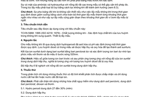 Tiêu chuẩn Việt Nam TCVN 5978:1995 (ISO 4221 : 1980) về chất lượng không khí - xác định nồng độ khối lượng lưu huỳnh dioxit trong không khí xung quanh - phương pháp trắc quang dùng thorin