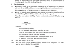 Tiêu chuẩn Việt Nam TCVN 4201:1995 về đất xây - phương pháp xác định độ chặt tiêu chuẩn trong phòng thí nghiệm