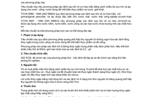 Tiêu chuẩn Việt Nam TCVN 5990:1995 (ISO 5666-2 : 1983) về chất lượng nước - xác định thủy ngân tổng số bằng quang phổ hấp thụ nguyên tử không ngọn lửa - phương pháp sau khi vô cơ hoá với tia cực tím