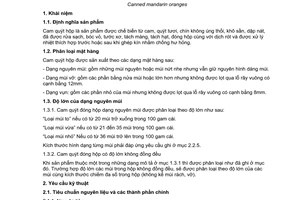 Tiêu chuẩn Việt Nam TCVN 1578:1994 về đồ hộp quả - cam quýt hộp do Bộ Khoa học Công nghệ và Môi trường ban hành