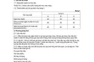 Tiêu chuẩn Việt Nam TCVN 3722:1994 về Thuốc bảo quản gỗ LN-2