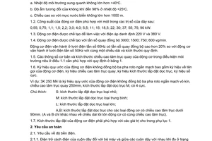 Tiêu chuẩn Việt Nam TCVN 1987:1994 về Động cơ điện không đồng bộ ba pha rôto ngắn mạch có công suất từ 0,55 đến 90 kW