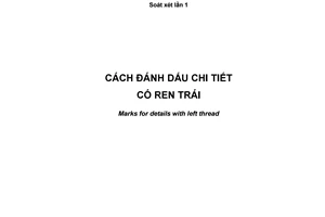 Tiêu chuẩn quốc gia TCVN 212:1993 về Cách đánh dấu các chi tiết có ren trái
