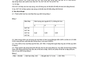 Tiêu chuẩn Việt Nam TCVN 5709:1993 về thép cacbon cán nóng dùng cho xây dựng – yêu cầu kĩ thuật