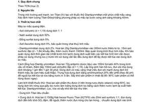 Tiêu chuẩn xây dựng Việt Nam TCXD 138:1985 về thủy tinh - cát để sản xuất thủy tinh - phương pháp phân tích hoá học - xác định hàm lượng titan đioxyt