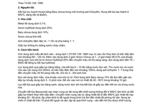 Tiêu chuẩn xây dựng Việt Nam TCXD 130:1985 về thủy tinh – phương pháp phân tích hóa học xác định hàm lượng lưu huỳnh triôxýt
