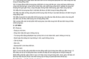 Tiêu chuẩn Việt Nam TCVN 4067:1985 về kẹo - Phương pháp lấy mẫu