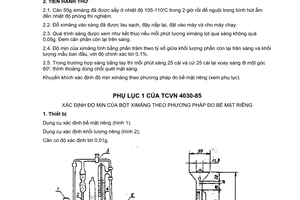 Tiêu chuẩn ngành TCN 4030:1985 về xi măng - phương pháp xác định độ mịn của bột xi măng do Bộ Khoa học và Công nghệ ban hành