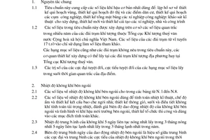 Tiêu chuẩn Việt Nam TCVN 4088:1985 về số liệu khí hậu dùng trong thiết kế xây dựng