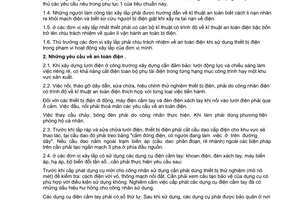 Tiêu chuẩn Việt Nam TCVN 4086:1985 về an toàn điện trong xây dựng - yêu cầu chung