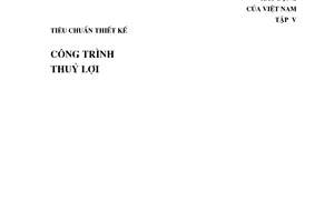 Tiêu chuẩn Việt Nam TCVN 4116:1985 về công trình thủy lợi - Kết cấu bê tông và bê tông cốt thép thủy công - Tiêu chuẩn thiết kế