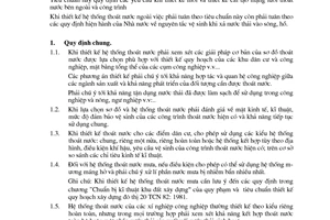 Tiêu chuẩn Việt Nam TCVN 51:1984 về thoát nước - mạng lưới bên ngoài và công trình - tiêu chuẩn thiết kế