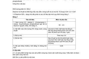 Tiêu chuẩn Việt Nam TCVN 3711:1982 về thuốc trừ dịch hại diazinon 50% - Dạng nhũ dầu
