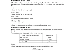 Tiêu chuẩn Việt Nam TCVN 3710:1981 về sản phẩm thủy sản - Phương pháp xác định sai số và làm tròn số trong các kết quả kiểm nghiệm hóa học