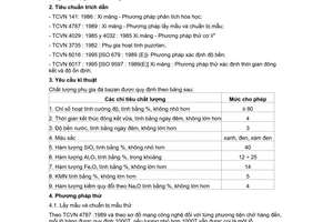 Tiêu chuẩn xây dựng Việt Nam TCXD 208:1998 về Đá Bazan làm phụ gia cho xi măng - Yêu cầu kỹ thuật và phương pháp thử