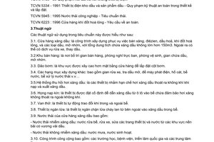 Tiêu chuẩn Việt Nam TCVN 4530:1998 về cửa hàng xăng dầu - yêu cầu thiết kế