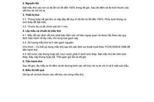 Tiêu chuẩn Việt Nam TCVN 6355-7:1998 về Gạch xây - Phương pháp thử - Phần 7: Xác định vết tróc do vôi