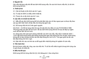 Tiêu chuẩn Việt Nam TCVN 6355-5:1998 về Gạch xây - Phương pháp thử - Phần 5: Xác định khối lượng thể tích