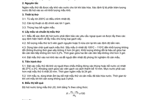 Tiêu chuẩn Việt Nam TCVN 6355-3:1998 về Gạch xây - Phương pháp thử - Phần 3: Xác định độ hút nước