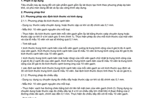 Tiêu chuẩn Việt Nam TCVN 6415:1998 về Gạch gốm ốp lát - Phương pháp thử do Bộ Khoa học Công nghệ và Môi trường ban hành
