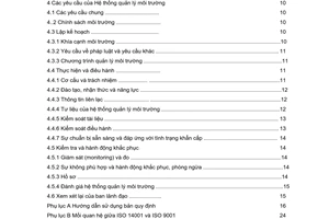 Tiêu chuẩn Việt Nam TCVN ISO 14001:1998 (ISO 14001 : 1996) về hệ thống quản lý môi trường - Quy định và hướng dẫn sử dụng do Bộ Khoa học Công nghệ và Môi trường ban hành