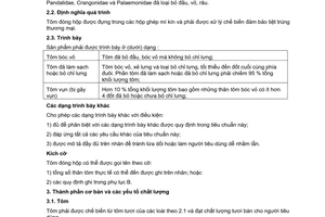 Tiêu chuẩn Việt Nam TCVN 6387:1998 về Tôm đóng hộp