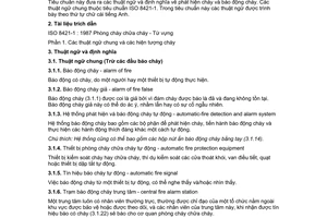Tiêu chuẩn xây dựng Việt Nam TCXD 215:1998 về phòng cháy chữa cháy – từ vựng – phát hiện cháy và báo động cháy