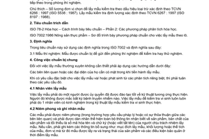 Tiêu chuẩn Việt Nam TCVN 6400:1998 (ISO 707 : 1997 (E)) về sữa và sản phẩm sữa – hướng dẫn lấy mẫu do Bộ Khoa học Công nghệ và Môi trường ban hành