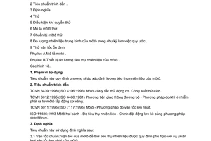 Tiêu chuẩn Việt Nam TCVN 6440:1998 (ISO 7860:1995) về mô tô - phương pháp đo tiêu thụ nhiên liệu do Bộ Khoa học Công nghệ và Môi trường ban hành