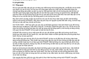 Tiêu chuẩn Việt Nam TCVN ISO 14004:1997 (ISO 14004 : 1996) về Hệ thống quản lý môi trường - Hướng dẫn chung về nguyên tắc, hệ thống và kỹ thuật hỗ trợ do Bộ Khoa học Công nghệ và Môi trường ban hành