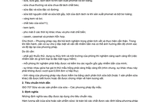 Tiêu chuẩn Việt Nam TCVN 6270:1997 (ISO 6732 : 1985 (E)) về sữa và các sản phẩm sữa – xác định hàm lượng sắt – phương pháp quang phổ (phương pháp chuẩn) do Bộ Khoa học Công nghệ và Môi trường ban hành