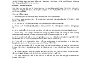 Tiêu chuẩn Việt Nam TCVN 6214:1996 (CAC/RCP 33 - 1985) về quy phạm thực hành vệ sinh khai thác, sản xuất và tiêu thụ nước khoáng thiên nhiên do Bộ Khoa học Công nghệ và Môi trường ban hành