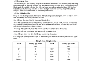 Tiêu chuẩn Việt Nam TCVN 6194:1996 (ISO 9297:1989 (E))về chất lượng nước - Xác định clorua - Chuẩn độ bạc nitrat với chỉ thị cromat (phương pháp Mo)