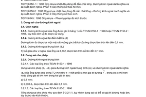 Tiêu chuẩn Việt Nam TCVN 6142:1996 (ISO 3606 : 1976) về Ống polyvinyl clorua cứng (PVC-U) - Dung sai đường kính ngoài và chiều dày thành ống