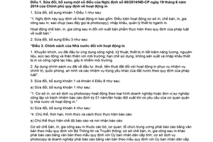 Nghị định 25/2018/NĐ-CP sửa đổi Nghị định 60/2014/NĐ-CP quy định về hoạt động in