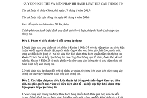 Nghị định 13/2018/NĐ-CP hướng dẫn Luật tiếp cận thông tin