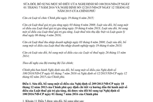 Nghị định 146/2017/NĐ-CP sửa đổi bổ sung Nghị định 100/2016/NĐ-CP Nghị định 12/2015/NĐ-CP