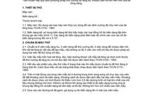 Tiêu chuẩn Việt Nam TCVN 5726:1993 về bê tông nặng - Phương pháp xác định cường độ lăng trụ và mođun đàn hồi khi nén tĩnh