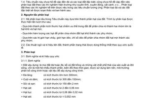 Tiêu chuẩn Việt Nam TCXDVN 5747:1993 về đất xây dựng - Phân loại